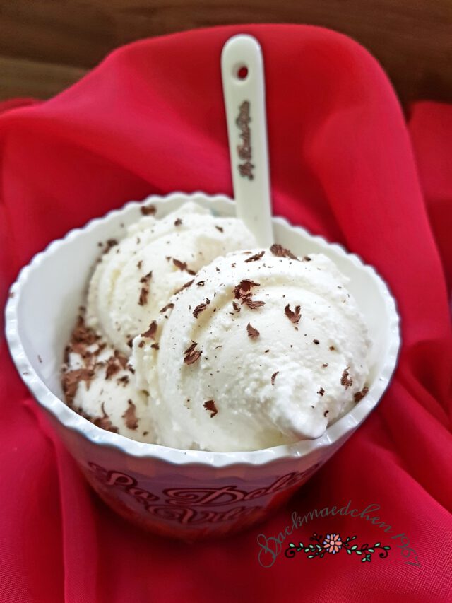 selbstgemachtes Vanilleeis - Backmaedchen 1967