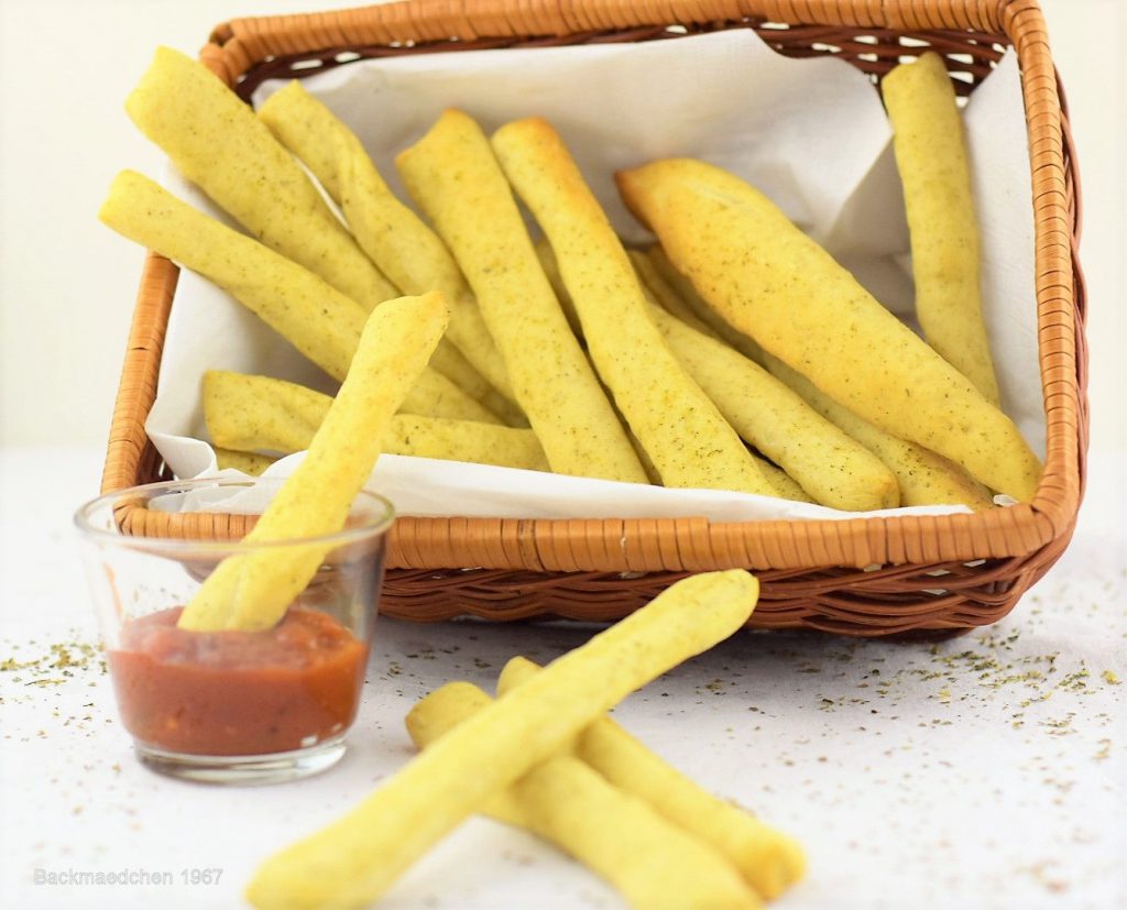 knusprige Kräuterbrot-Sticks