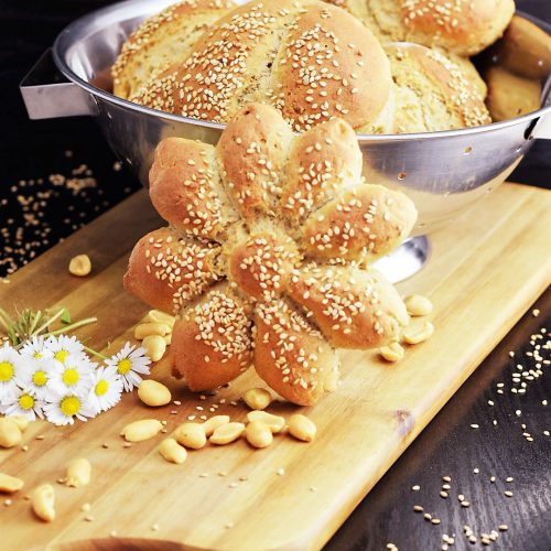 Erdnussbrötchen