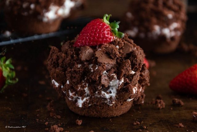 Erdbeer Maulwurf Muffins