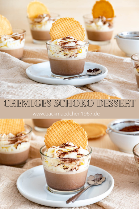 Schoko Dessert Mit Creme Double - Backmaedchen 1967