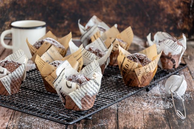 Schoko-Apfel Muffins