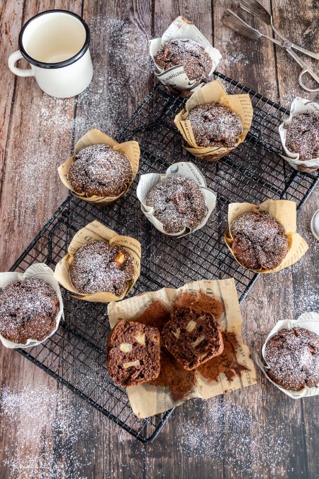Schoko-Apfel Muffins