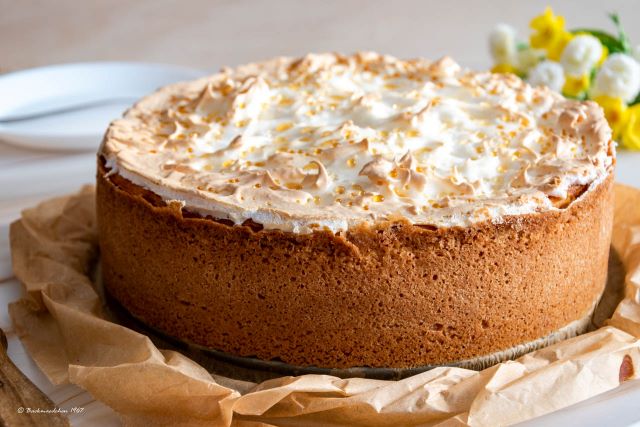 Tränchenkuchen/Tränenkuchen Käsekuchen mit Baiserhaube