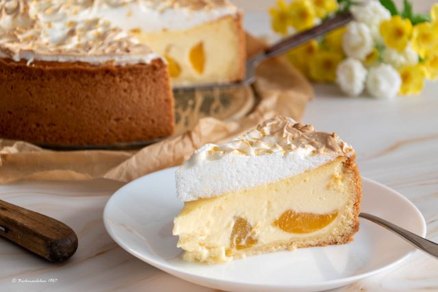 Tränchenkuchen/Tränenkuchen Käsekuchen mit Baiserhaube