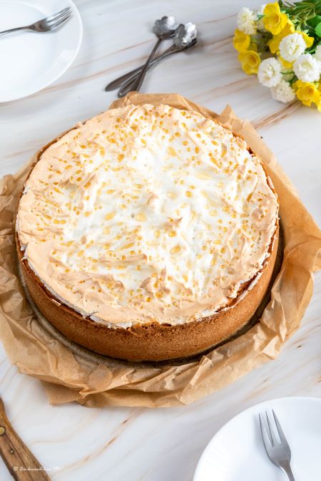 Tränchenkuchen/Tränenkuchen Käsekuchen mit Baiser