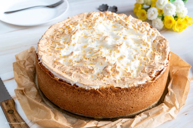 Tränchenkuchen/Tränenkuchen Käsekuchen mit Baiserhaube