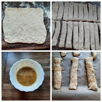 Parmesanstangen formen