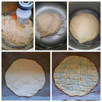 Zubereitung Zupffladenbrot