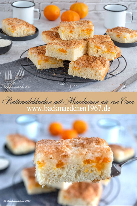 Buttermilchkuchen mit Mandarinen wie von Oma