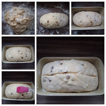 Zubereitung Rosinenbrot-Rosinenstuten